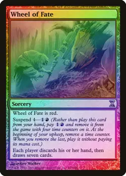 Wheel of Fate FOIL Time Spiral HEAVILY PLD Red Rare MAGIC MTG CARD ABUGames - Image 1