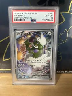 Tornadus 210 Sv: Scarlet & Violet Promo Cards Holo PSA 10 - Image 1