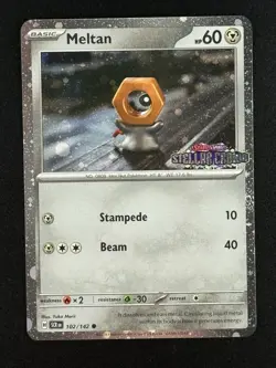 Meltan (Stellar Crown Stamped) 102/142 Miscellaneous Cards & Products Holo 1A - Image 1