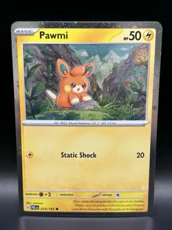Cosmo Holo Pawmi 074/193 - Pokemon Paldea Evolved Card - NM - Image 1