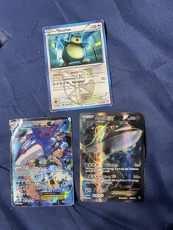 Pokemon Card Lot 3 EX Full Art Kyogre Steelix Snorlax Holo HP/LP - Image 3