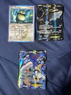 Pokemon Card Lot 3 EX Full Art Kyogre Steelix Snorlax Holo HP/LP - Image 5