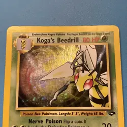 Pokemon Card Gym Challenge Set Holo Koga's Beedrill 9/132 WOTC - Image 3