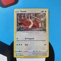 Eevee SWSH175 Holo Black Star Promo Card NM/Mint Condition - Image 1