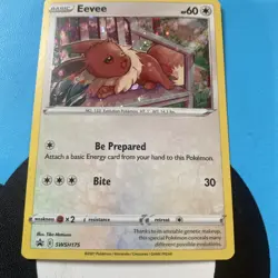 Eevee SWSH175 Holo Black Star Promo Card NM/Mint Condition - Image 2