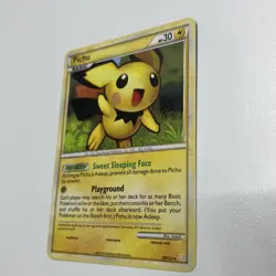 Pichu Pokemon TCG Card - Heartgold & Soulsilver 28/123 Regular Rare - NM - Image 3