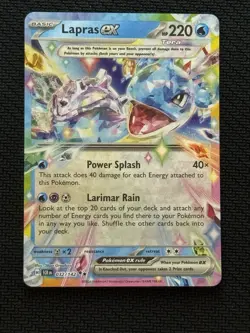 Lapras EX 032/142 Double Rare Holo Stellar Crown Pokemon TCG Card - Mint! - Image 1