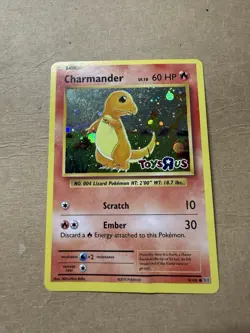 Pokemon Charmander Toys R Us Promo Holo Card 9/108 60 HP English 2016 - Image 1