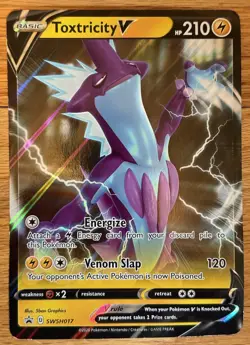 Pokemon TCG Toxtricity & Alakazam Holo Jumbo Oversized Cards - Image 1