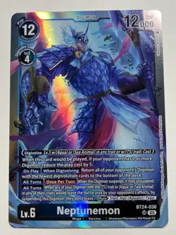 Digimon Card Game Time Stranger Neptunemon BT24-030 SR NM - Image 1