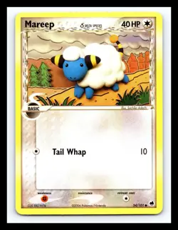 💥 MAREEP Pokemon TCG 2006 (Dragon Frontiers ) Non Holo Vintage Card # 54/101 - Image 1