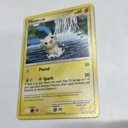 Rare Pokemon Card Minun Majestic Dawn 25/100 Diamond & Pearl LP - Image 3