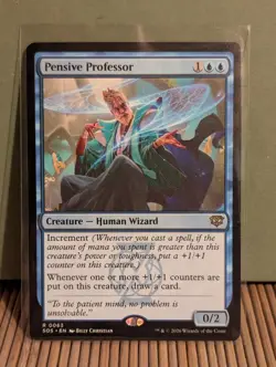 MTG Secrets Of Strixhaven: Pensive Professor, NM In Hand! - Image 1