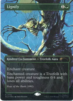 MTG: Secret Lair Drop Series: Rainbow Foil Lignify (2192): LP Condition - Image 1