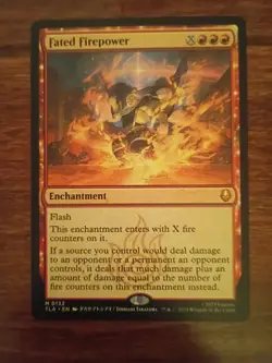 Fated Firepower Avatar: The Last Airbender Gem Mint MTG - Image 1