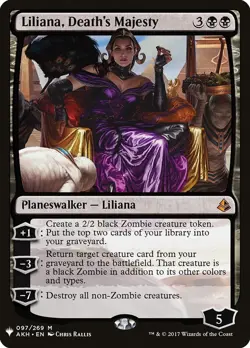1x Liliana, Death's Majesty Light Play MTG Magic - Kid Icarus - - Image 1