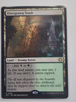 Overgrown Tomb #266 | Lorwyn Eclipsed MTG Shock Land | NM/M - Image 1