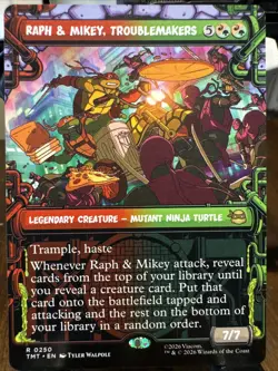 Raph and Mikey Troublemakers Showcase 250 Teenage Mutant Ninja Turtles Foil NM - Image 1