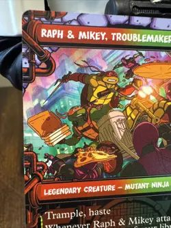 Raph and Mikey Troublemakers Showcase 250 Teenage Mutant Ninja Turtles Foil NM - Image 2