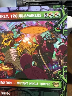 Raph and Mikey Troublemakers Showcase 250 Teenage Mutant Ninja Turtles Foil NM - Image 3