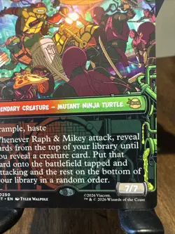 Raph and Mikey Troublemakers Showcase 250 Teenage Mutant Ninja Turtles Foil NM - Image 4