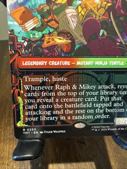 Raph and Mikey Troublemakers Showcase 250 Teenage Mutant Ninja Turtles Foil NM - Image 5