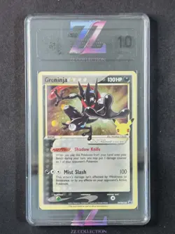 2021 Pokemon ENG Greninja SWSH144 25 Anniv Celebrations Gold Star #2 LCC 10 -LCC - Image 1