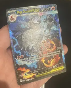 2025 Pokemon Phantasmal Flames MEGA CHARIZARD X EX #125/094 SIR English - Image 5
