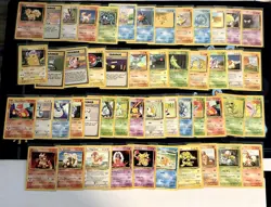 Pokemon Card WoTC 140+ Card Vintage Collection Lot Fossil Base Set 1 & 2 Jungle - Image 1