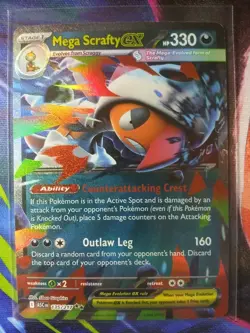 Pokemon Mega Scrafty ex Double Rare NM - ME: Ascended Heroes 135/217 - Image 1