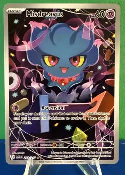 Pokemon TCG Misdreavus 233/217 Ascended Heroes Illustration Rare - Near Mint - Image 1