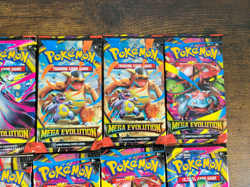 10x Mega Evolution Booster Packs, Includes Miscuts, Factory Sealed Pokemon - Image 5