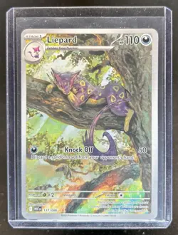 2025 Pokemon White Flare Liepard Illustration Rare #137/086 - Image 1