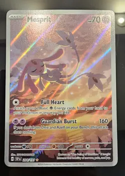 Pokemon TCG Mesprit 204/191 Sv08: Surging Sparks Illustration Rare Holo -NM - Image 1