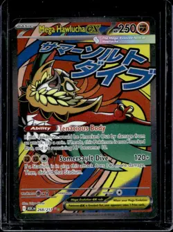2026 Pokemon Ascended Heroes Mega Hawlucha ex Attack Rare #268/217 - Image 1