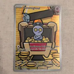 Pokemon TCG Gimmighoul Paradox Rift 198/182 Illustration Rare Near Mint - Image 1