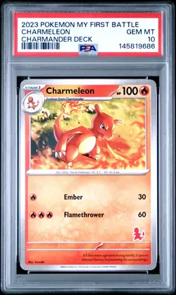 2023 POKEMON MY FIRST BATTLE-CHARMANDER DECK CHARMELEON PSA 10 - Image 1