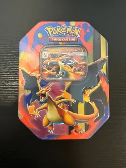 Pokemon TCG: Mega Charizard Y ex Tin - Brand New, Factory Sealed Booster Packs - Image 1