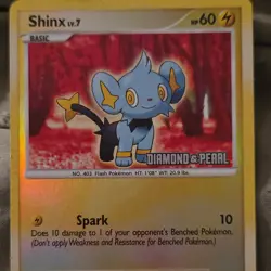 Pokemon Shinx 98/130 Diamond and Pearl Reverse Holo Common Basic 60HP - Image 1