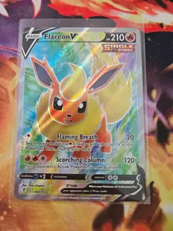 Flareon V (Full Art) 169/203 Holofoil - Pokemon SWSH07: Evolving Skies - Image 1