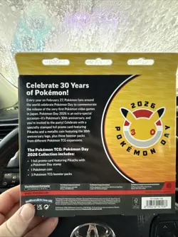 Pokemon Day 2026 Collection 30th Anniversary Special Pikachu Promo SEALED - Image 3