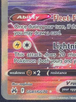 Raikou V GG41/GG70 Pokemon TCG Crown Zenith: Galarian Gallery Holo - Image 5