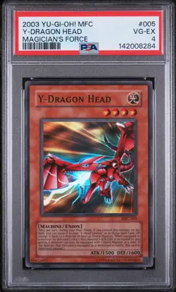 2003 YU-GI-OH! MFC-MAGICIAN'S FORCE #005 Y-DRAGON HEAD PSA 4 - Image 1