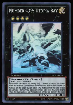 Number C39: Utopia Ray (Ghost Rare) ORCS-EN040 1st Edition Ghost Rare YU-GI-OH - Image 1