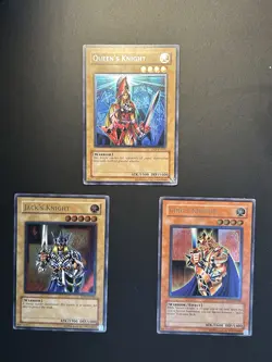 Yu-Gi-Oh! King’s Queens & Jacks Knight - EEN-EN006,5,4 - Ultimate Rare - LP-MP - Image 1
