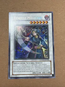USA Seller Yugioh Tempest Magician CSOC-EN088 Secret Rare VLP/NM - Image 1