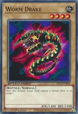 Worm Drake - SBC1-ENH04 - Common - 1st Edition - Lightly Played - Speed Duel - S - Image 1