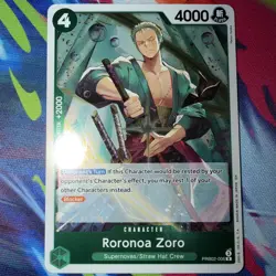 One Piece CCG Roronoa Zoro PRB02-006 Premium Booster Vol. 2 Rare Foil - Image 1