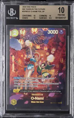 2024 ONE PIECE 500 YEARS IN THE FUTURE FOIL SP ##OP06101 O-NAMI BGS 10 - Image 1