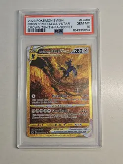 Origin Forme Dialga VStar PSA 10 Pokemon Crown Zenith GG68/GG70 SECRET RARE US - Image 1